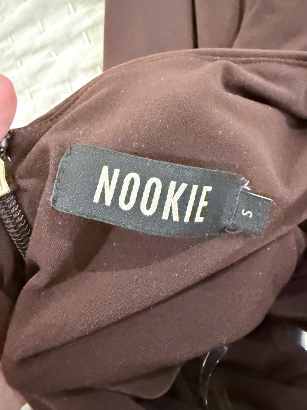 Nookie Brown Halter Maxi Dress Size Small - Picture 12 of 12